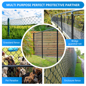 Durable PVC Coated Chain Link <b>Mesh</b> Easy Install Barrier for Outdoor Boundary - Product Image 4