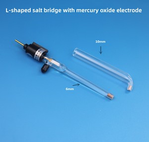 Électrode de référence au <span class=keywords><strong>mercure</strong></span>-oxyde de <span class=keywords><strong>mercure</strong></span> (Hg/HgO) avec double <span class=keywords><strong>pont</strong></span> de sel et solution alcaline - Product Image 2