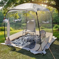 Tente sphérique gonflable transparente de haute qualité, design imperméable >3000MM, prête à l'emploi pour le sport et le camping en extérieur