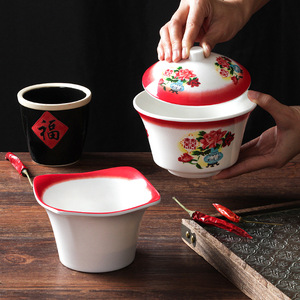 Xiangyuanmei Hot Pot Restaurant's Creative Vegetable <b>Plates</b>, Irregularly Shaped Side Dish <b>Plates</b>, and <b>Melamine</b> Tableware - Product Image 2