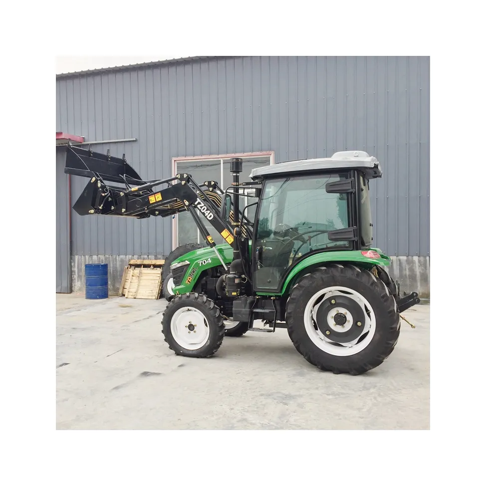 Tractor de agricultura 70hp, nuevo diseño, color verde, tavol, marca