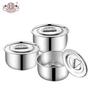 Home cookware food container stainless steel kitchen cook pots
