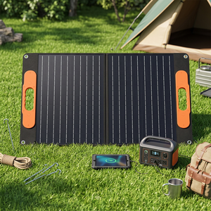 Lightweight 100W <b>Solar</b> <b>Panel</b> Folding Pack Waterproof Foldable <b>Solar</b> Charger for Outdoor Camping Mobile Power Station Charging - Product Image 1