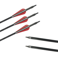 Flèche de tir à l'arc en fibre de verre 31 pouces pour arcs classiques de chasse et arcs composites
