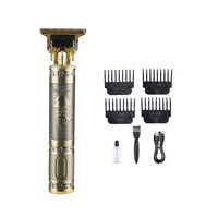 T9 Meilleure Vente Tondeuse à Cheveux Professionnelle Sans Fil en Acier Inoxydable et Tondeuse à Cheveux Rechargeable USB pour Hommes