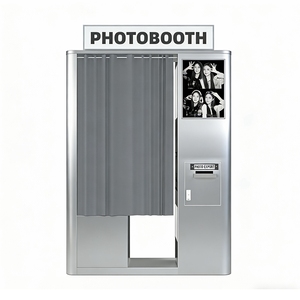 Kiosque photo en acier inoxydable, borne de service libre tout-en-un avec imprimante à écran tactile, photomaton - Product Image 1