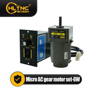 1350 tr/min 0 ~ 470 tr/min boîte de vitesses 220V petit moteur à courant alternatif 6W moteur à engrenages et contrôle de vitesse pour CNC - Product Image 2