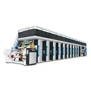 Machine d'impression par rotogravure à registre automatique sans arbre électronique JYLK8-ES300 à grande vitesse