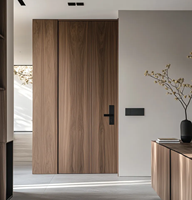Porte coupe-feu en bois de 20 à 90 minutes de résistance au feu, design Shaker moderne, porte d'entrée d'hôtel personnalisée