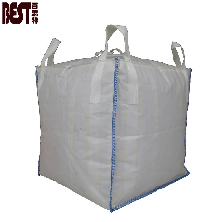 PP Big Bulk Bag Recycling Jumbo Bigbag 1000kg for Sale 100% Virgin Polypropylene 500-3000kg Antistatic Acceptable Customized 5:1