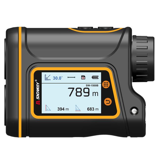 Shendawei High-Precision Handheld 8x Laser Rangefinder Telescope SW-600A IP67 Outdoor Golf Distance Angle Measurement ABS