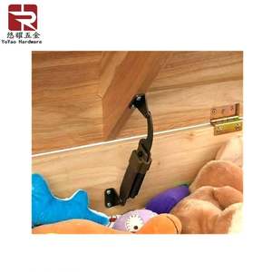 Charnière à ressort de sécurité triangulaire fer jouet coffre boîte couvercle Support couvercle séjour pour atelier de stockage chambre salon utilisation extérieure - Product Image 6