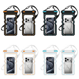 Étui de té<span class=keywords><strong>l</strong></span>éphone étanche flottant transparent gonflable avec écran tactile IPX8 pour la natation et la plage - Product Image 1