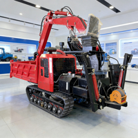 Chargeuse sur chenilles compacte diesel Ruibote 5 tonnes, robuste, tout-terrain, grande capacité, pour travaux d'ingénierie, de construction et d'exploitation minière, haute efficacité
