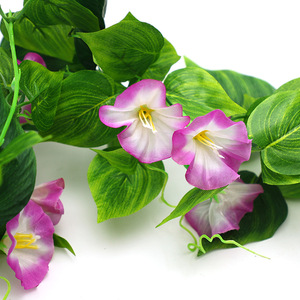 Enredaderas Artificiales de Gloriosas, Flores de Seda en Rosa, Morado, Rojo, Azul y Blanco, Decoración para Bodas y Hogar, Accesorios para Fotografía en Exteriores - Product Image 2