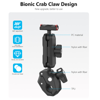 Support de caméra pour moto et vélo, support de guidon invisible pour selfie stick, adaptateur pour DJI Osmo Action 5Pro Action 4/3, pince de fixation pour vélo
