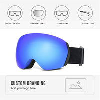 Masque de ski avec protection UV400, verres polarisés miroir, lunettes de snowboard, lunettes de ski, lunettes de sport miroir OEM, lunettes de sécurité pour la neige, logo personnalisé