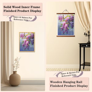 Kit de Peinture Diamant 5D Fleur Violette Style Glycine – Vente Chaude – Peinture Diamant Imprimée en Gros - Product Image 5