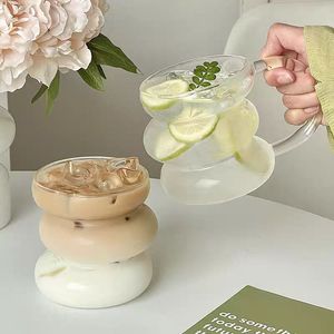 Gobelets à lait en verre écologiques au design moderne, verres à café, verres à bière - Product Image 5