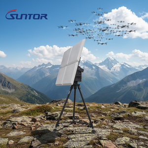 Antenne de télémétrie manuelle à dégagement rapide Suntor, modèle VAT-Manual Tracking, plage de fréquences 1300-1500 MHz, rotation panoramique 360°, 0-+90° - Product Image 1