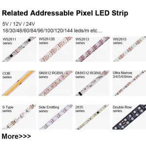 Tira <span class=keywords><strong>Led</strong></span> Direccionable Ws2812b Ws2812b Rgbic, Tira <span class=keywords><strong>Led</strong></span> Direccionable Ws2812b, 3 Años de Garantía, 144 <span class=keywords><strong>W2812b</strong></span> Ws2812b - Product Image 4