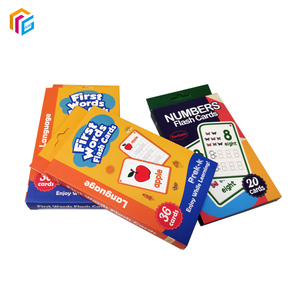 Carte da gioco educativi per bambini di marca personalizzata che stampano il gioco di carte inglese che impara le carte Flash - Product Image 5
