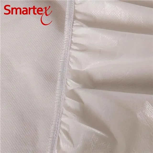 Factory Wholesale Washable Cheap Non Woven Water Proof Mattress Cover Bedroom 30 White Star 100% Polyester Adults Plain Bed Mat