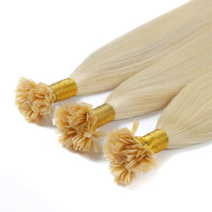 Capsules de kératine naturelle Cheveux humains 12-28 Nail U Tip Machine Remy Pre-Bond Extensions de cheveux naturels 28-70cm - Product Image 3