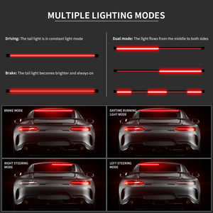 Lampu Sein Belakang Mobil <span class=keywords><strong>DC12V</strong></span> Grosir Pabrik, Lampu Rem LED Merah Sequential Flowing, Lampu Rem Ketiga - Product Image 4