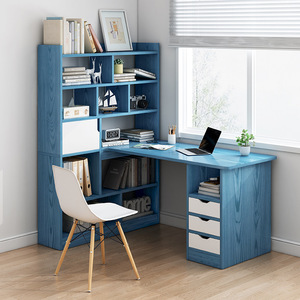 <span class=keywords><strong>Scrivania</strong></span> per Bambini con Libreria Integrata, Postazione di Lavoro ad Angolo, <span class=keywords><strong>Scrivania</strong></span> per Computer con Mensola - Product Image 1