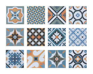 Moderno minimalista 200x200 piccolo fiore piastrelle in ceramica <span class=keywords><strong>Deco</strong></span> pavimento antiscivolo per bagno nordico stile Firebrick piastrelle quadrate - Product Image 6