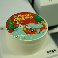 Printer Makanan Foodart Presisi Tinggi Otomatis Flatbed Inkjet Multiwarna untuk Kepala Cetak I3200 Ukuran A2 Baru 1 Tahun