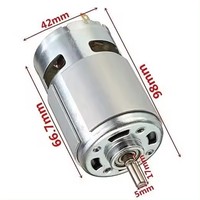 Moteurs DC à aimant permanent personnalisés haute vitesse, haute puissance, haute efficacité, 3-24V 775, pour appareils électroménagers, maison intelligente, ventilateur