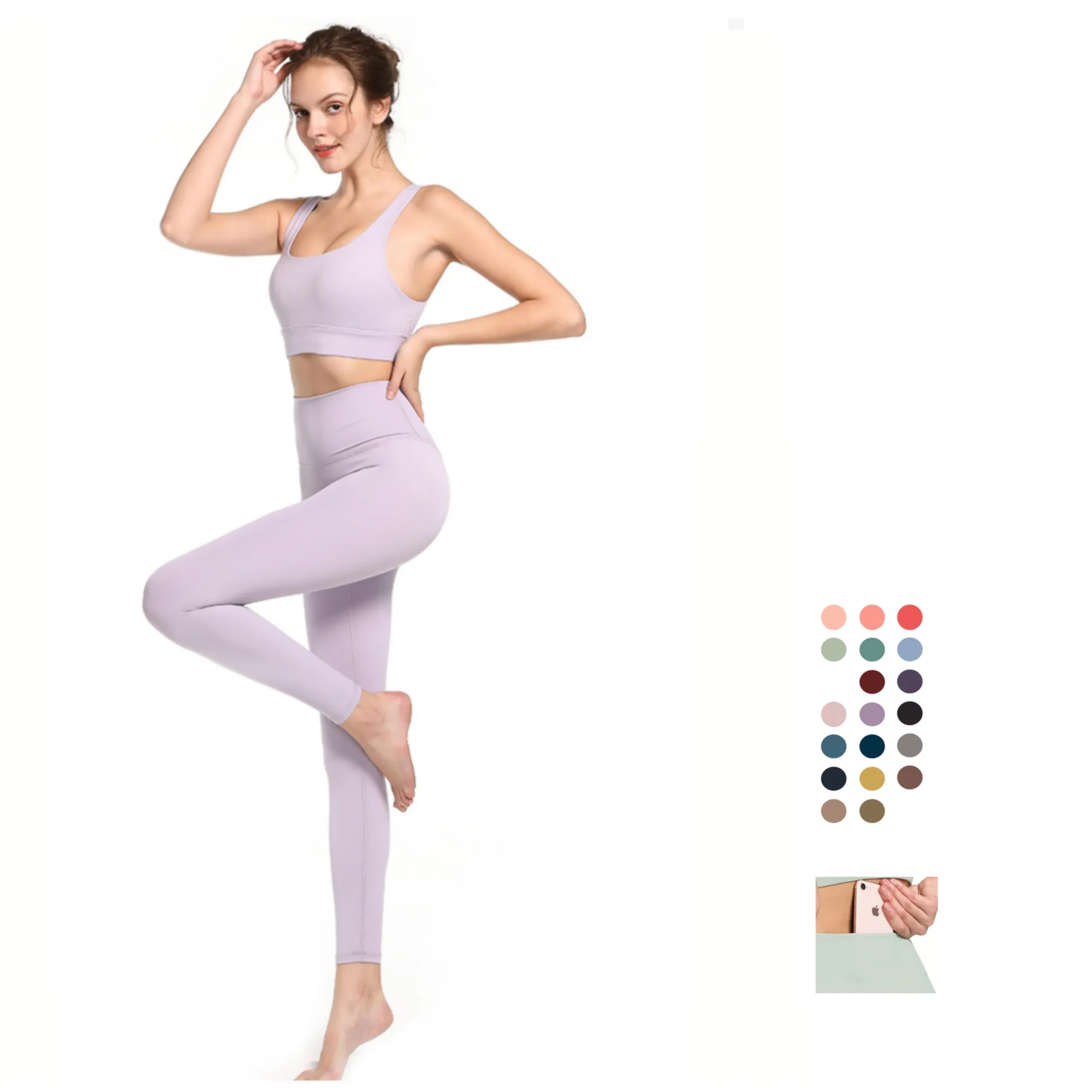 Leggins für Damen schwarz hohe Taille Übergröße Mutterschaft Training Yoga-Hose