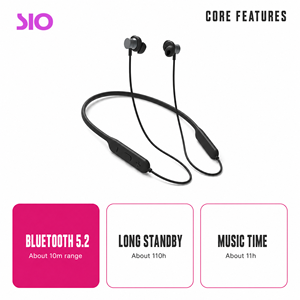 <span class=keywords><strong>Auricolari</strong></span> Wireless 5.2 con Fascia da Collo, 11 Ore di Riproduzione, 9 Ore di Conversazione, 110 Ore in Standby, Altoparlante da 10mm per Sport, Corsa, Palestra, Allenamento - Product Image 3