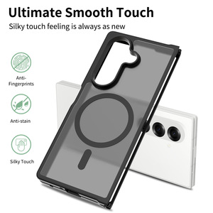 เคสโทรศัพท์ผิวสัมผัสซิลิโคนชาร์จ<span class=keywords><strong>ได้</strong></span>แบบแม่เหล็กไร้สายสำหรับ Samsung Galaxy Z Flip 7 Fold 6 - Product Image 2