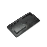 Assiette de service classique en mélamine noire polie de haute qualité, durable, de forme irrégulière, pour mariage et sushi, vente en gros