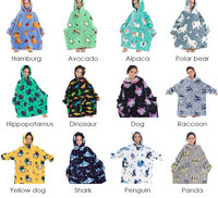 Vente en gros sweat personnalisé imprimé peluche sherpa hiver tv à capuche alpaga portable surdimensionné bébé enfants couvertures à capuche