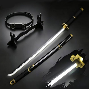 Épée LED Lumineuse Roronoa <span class=keywords><strong>Zoro</strong></span> 41 pouces, Accessoire d'Arme COSPLAY <span class=keywords><strong>Shusui</strong></span> Wado Ichimonji, Épée de Jeu de Rôle avec Ceinture et Porte-Couteau Offerts - Product Image 3