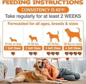 <b>Dog</b> Itch Relief - <b>Probiotics</b>, Omega 3 Fish Oil - Seasonal Allergies - Immune Health Supplement - <b>Dog</b> Allergy Relief <b>Chews</b> - Product Image 4