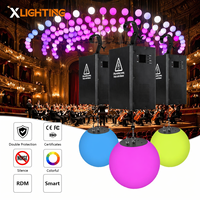 Système de levage motorisé pour boule cinétique LED RGBW DMX512, éclairage de scène pour concerts, églises, théâtres