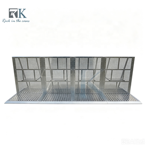 Wholesale Crowd Control Barrier Silver Crowd Barrier High Quality Barricade Fence Mobile Crowd Barrier for Concert Use - Product Image 1