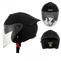 Casque de moto certifié Style, demi-casque en ABS léger pour adultes, casque demi-face rétro pour cruiser, scooter, chopper