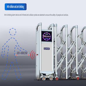 QiGong QG-J1711 자동 스테인레스 스틸 개폐식 게이트 201SS 원격 제어 알람 내구성 디자인 - Product Image 2