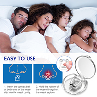 Dispositif anti-ronflement magnétique miniature de haute qualité OEM, sans BPA, pince-nez, marque privée, outils anti-ronflement pour dormir
