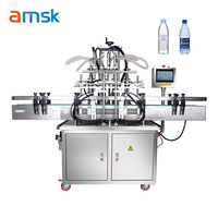 Machine de remplissage liquide électrique à quatre têtes automatique à grande vitesse pour le jus de lait d'eau