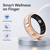Bague connectée en acier inoxydable avec suivi d'activité, fréquence cardiaque, oxygène sanguin, GPS, suivi du sommeil, étanche IP68, contrôle par application