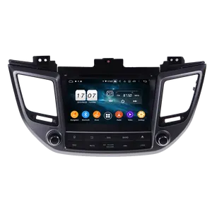 Pemutar DVD Multimedia Mobil, Pemutar DVD Multimedia DSP Android 10 IPS 128GB Carplay untuk Hyundai Tucson IX35 2014-2018 WiFi GPS Navi Auto Radio Head Unit