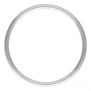 A2301 anillo de plata esterlina de moda simple s925 tamaño cerrado 2-10 anillo circular para mujeres hombres al por mayor - Product Image 4
