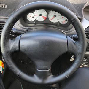 Housse de <span class=keywords><strong>volant</strong></span> de voiture en cuir microfibre pour Peugeot 206 1998-2005 206 SW 2003-2005 206 - Product Image 2